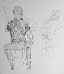 Sketch Male Seated