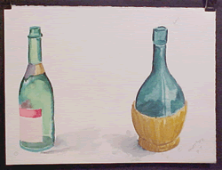 Watercolor Bottles