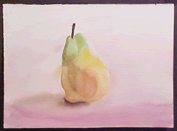 Watercolor Single Pear